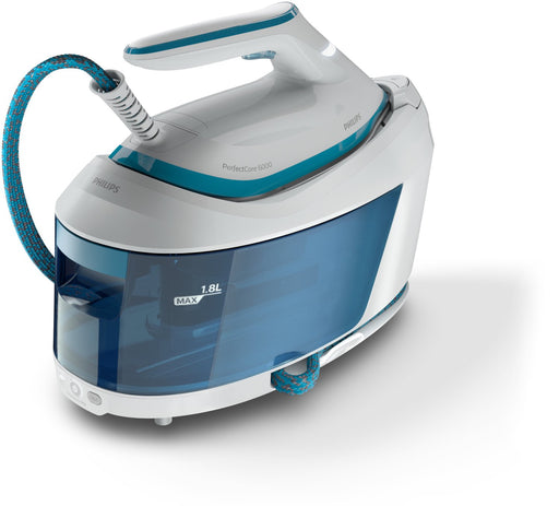 EAN 8720389015274 - Philips PSG6022/20 estación plancha al vapor 2400 W 1,8 L Suela SteamGlide Plus Azul, Blanco imagen 1