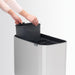 EAN 8710755316081 - Brabantia 316081 papelera 33 L Rectangular Acero inoxidable Negro, Acero inoxidable imagen 9