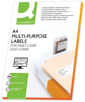 EAN 5705831106383 - Q-CONNECT KF10638 etiqueta de impresora Blanco imagen 1