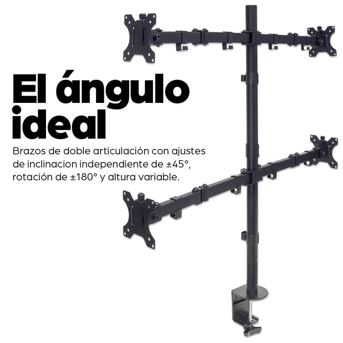 EAN 0766623461566 - Manhattan 461566 soporte para monitor 81,3 cm (32") Escritorio imagen 8