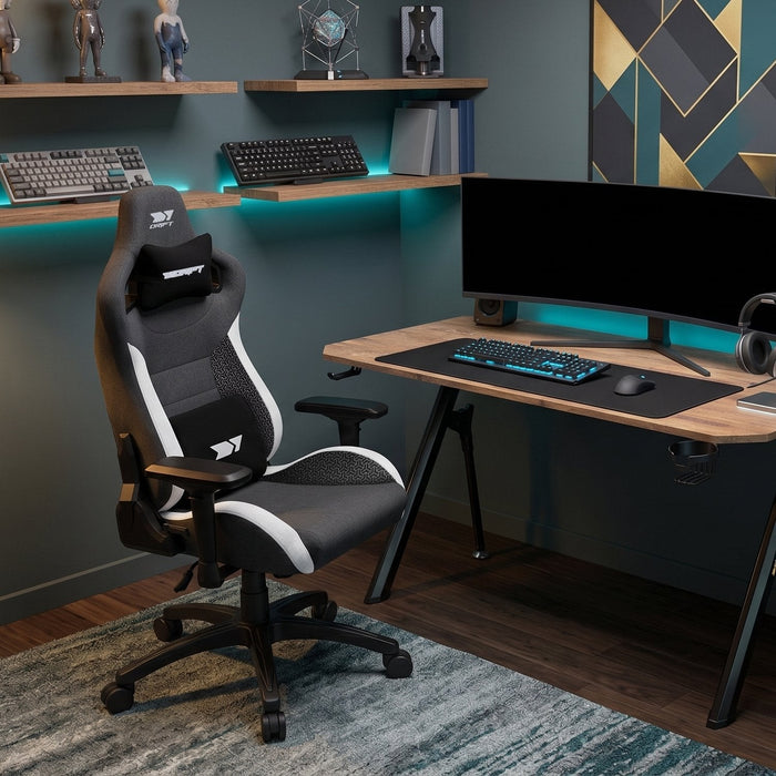 Silla Gaming Drift Dr220 Gris Y Blanca