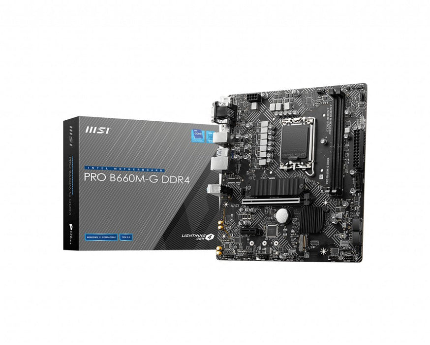 Placa Base Msi Pro B660m-G Ddr4  Matx Lga1700 7d45-001r