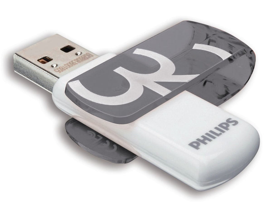 Pendrive Philips 32 Gb, Usb Tipo A, 2.0, 18 Mb/S, Tapa, Naranja, Blanco