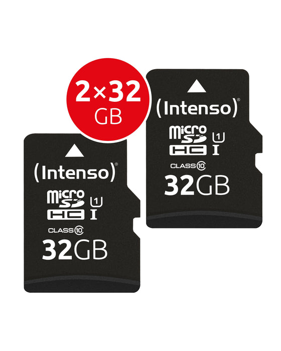 Intenso Microsd Card Uhs-I, 32gb Sdhc Premium Double Pack