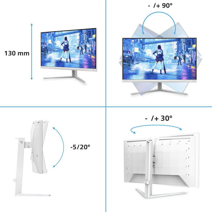 Philips 68,5cm 27,0" 27m2n5201p 16:09 Hdmi+Dp Blanco