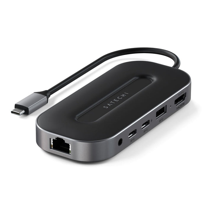 EAN 810086360512 - Satechi ST-U4MGEM base para portátil y replicador de puertos Alámbrico USB4 Negro, Gris imagen 1
