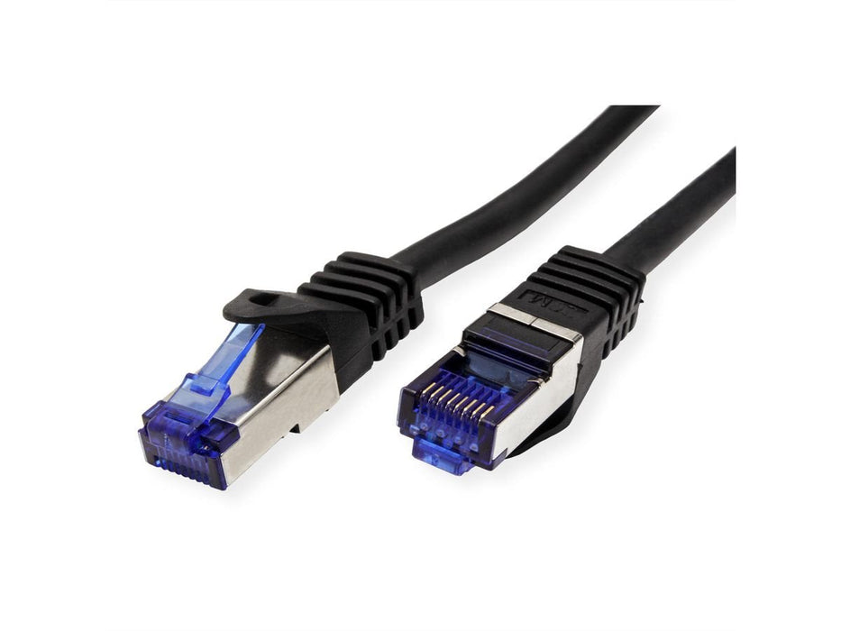 Value Outdoor Cable De Red Cat.6a (Class Ea) S Ftp (Pimf), Massivdraht, Lsoh, Schwarz, 50 M