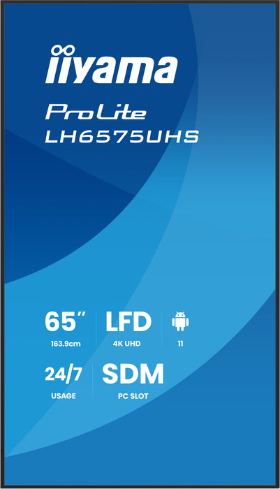 EAN 4948570125265 - iiyama LH6575UHS-B2AG pantalla de señalización Pantalla plana para señalización digital 163,8 cm (64.5")  imagen 15