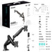 EAN 4603728440705 - ONKRON G200-B soporte para monitor 81,3 cm (32") Escritorio Negro imagen 6