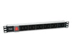 EAN 4015867238554 - Equip 333318 unidad de distribución de energía (PDU) 12 salidas AC 1U Negro, Plata imagen 1