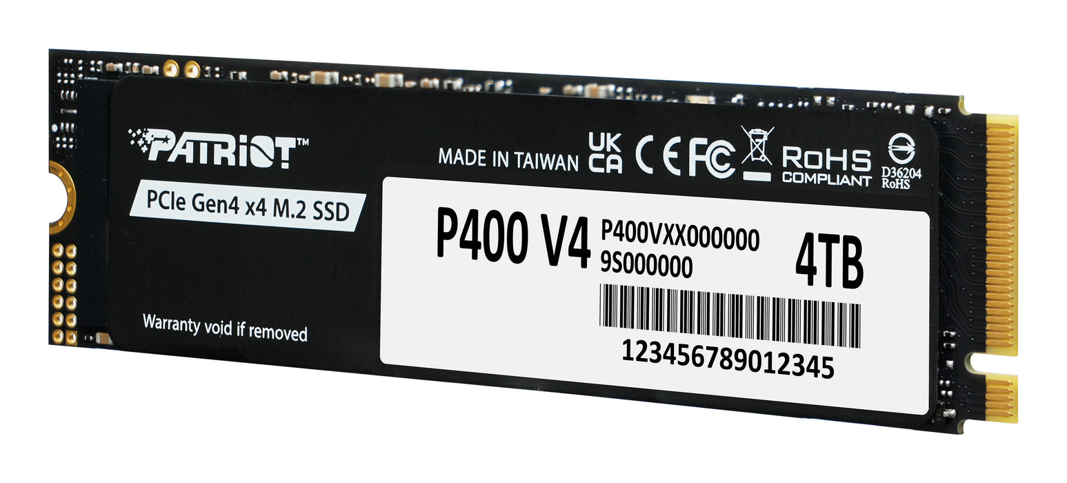 EAN 4711378421675 - Patriot Memory P400 V4 4 TB M.2 PCI Express 4.0 NVMe imagen 3