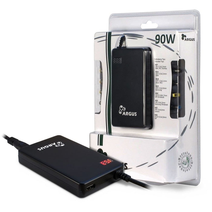 EAN 4260455641326 - Inter-Tech ARGUS NB-90SA adaptador e inversor de corriente Interior 90 W Negro imagen 2