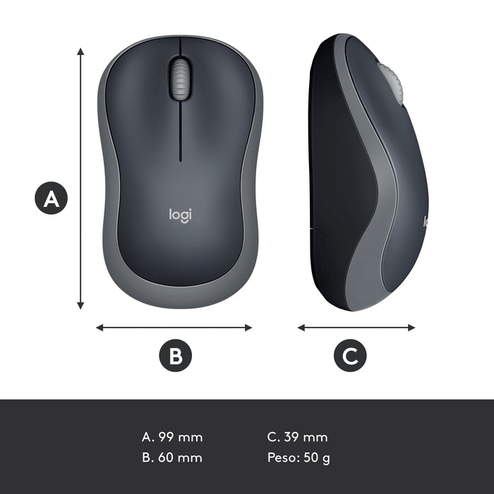 EAN 5052883525472 - Logitech 910-002235 ratón Oficina Ambidextro RF inalámbrico Óptico 1000 DPI imagen 10