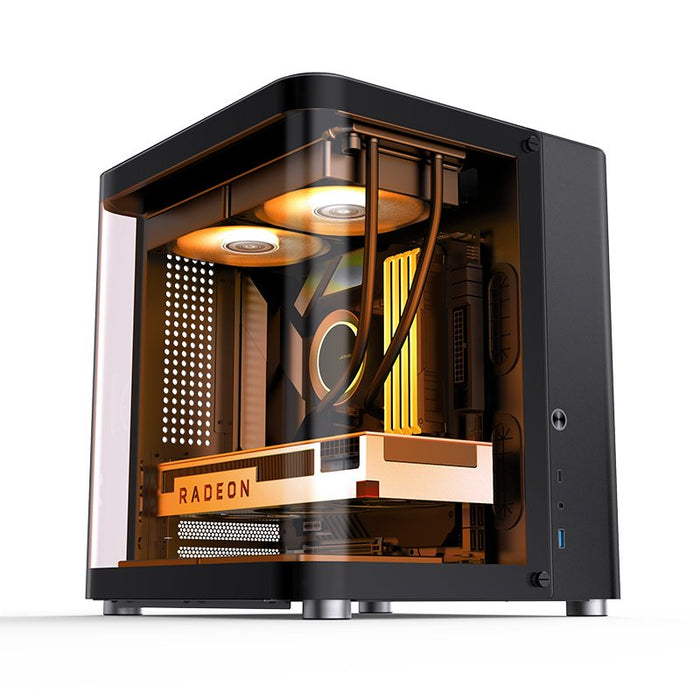 Jonsbo Tk-1 2.0 Micro-Atx Gehäuse, Temperojo Glass - Negro