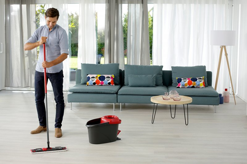 EAN 4023103212213 - Vileda Ultramat Turbo XL fregona Seca y húmeda Microfibra Negro, Rojo imagen 5