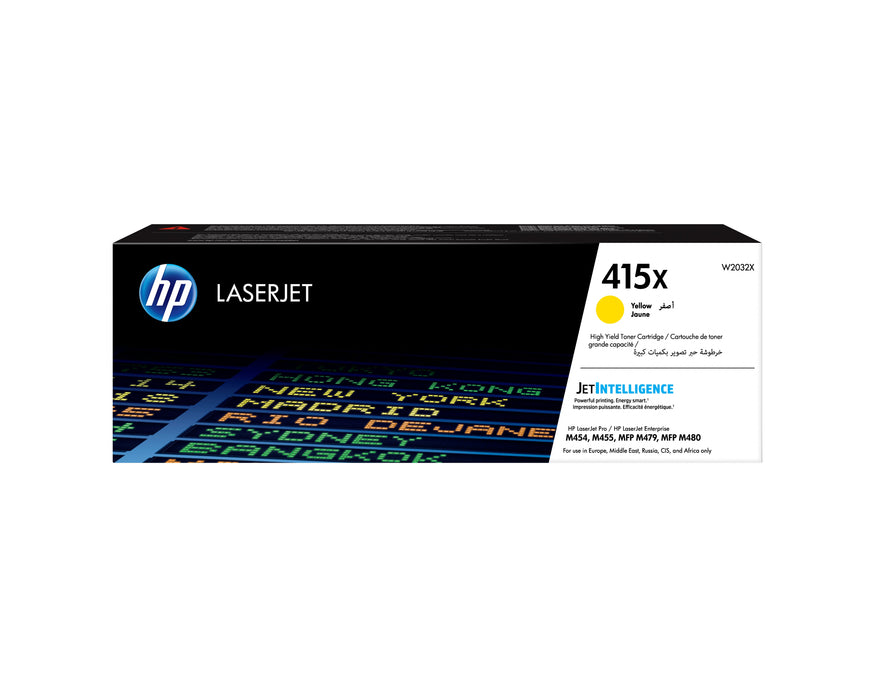 EAN 0192018046405 - HP 415X High Yield Yellow Original LaserJet Toner Cartridge cartucho de tóner 1 pieza(s) imagen 1