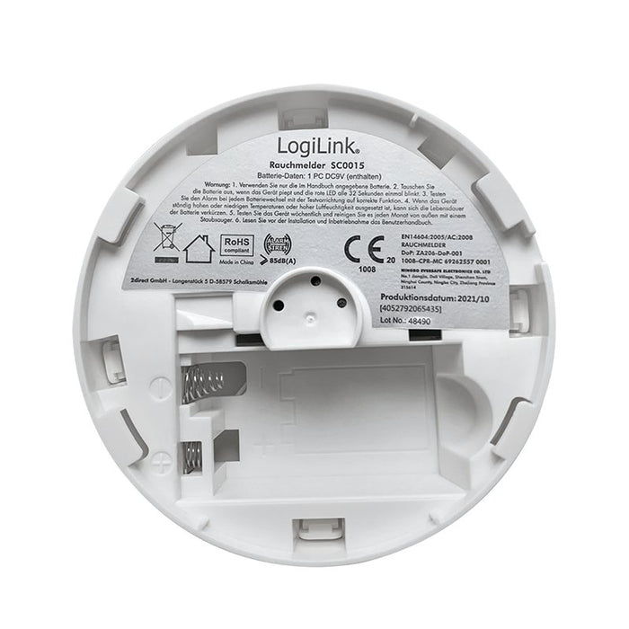 EAN 4052792065435 - LogiLink SC0015 detector de humo Detector fotoeléctrico de reflexión Alámbrico imagen 7