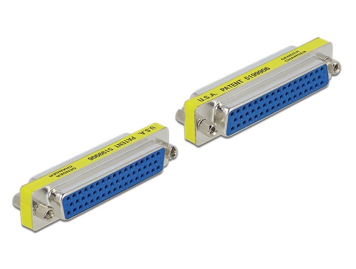 Delock Hd / Db 50 Pines Cambiador De Género Hembra A Hembra
