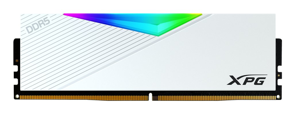 Memoria  Adata Dimm 16 Gb Ddr5-6000 (1x 16 Gb)Blanco, Ax5u6000c3016g-Clarwh, Lancer Rgb, Intel Xmp