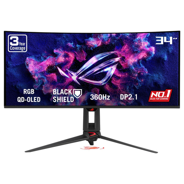 EAN 4711636289535 - ASUS ROG Swift OLED PG34WCDN pantalla para PC 86,4 cm (34") 3440 x 1440 Pixeles Wide Quad HD QD-OLED Negr imagen 1