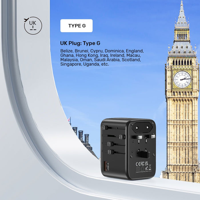 Unitek Ladowarka Podrózna Eu/Us/Uk/Aus Pd 65 W
