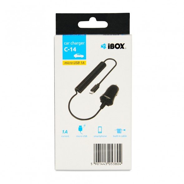 EAN 5901443053804 - iBox ICC14MB cargador de dispositivo móvil Smartphone Negro Encendedor de cigarrillos Auto imagen 3