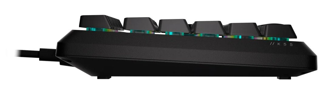 Corsair Tas K55 Core Negro Rgb, Rubberdome, Mechanical,Usb