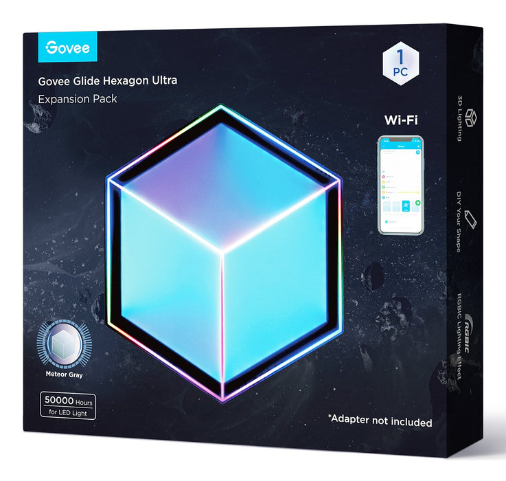 Govee Glide Hexagon Light Panels Ultra Expansion Pack (Gris, 1 Light Panel) H106a007