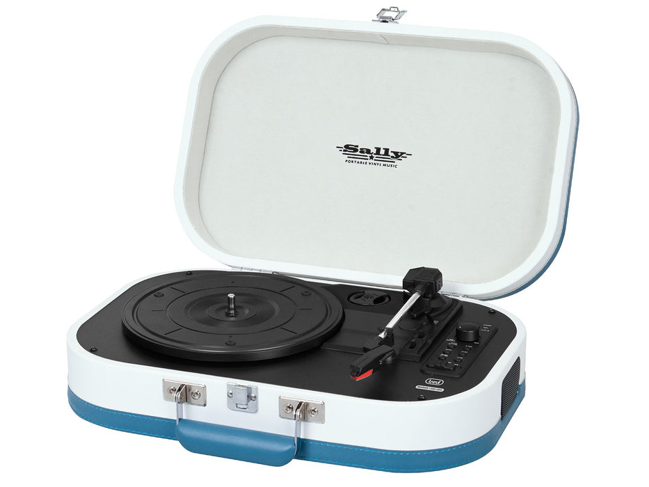EAN 8011000022130 - Trevi TT 1020 BT Tocadiscos de tracción directa Azul, Blanco Semiautomático imagen 2