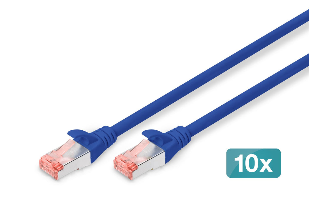 EAN 4016032442172 - Digitus DK-1644-050-B-10 cable de red Azul 5 m Cat6 S/FTP (S-STP) imagen 1