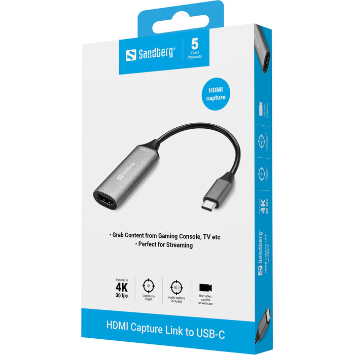 EAN 5705730136368 - Sandberg 136-36 Adaptador gráfico USB Gris imagen 3