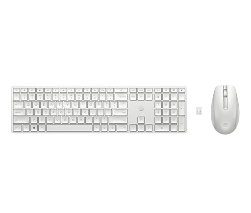 EAN 0196188142219 - HP 650 Wireless Keyboard and Mouse Combo White teclado Ratón incluido Hogar RF inalámbrico Blanco imagen 1