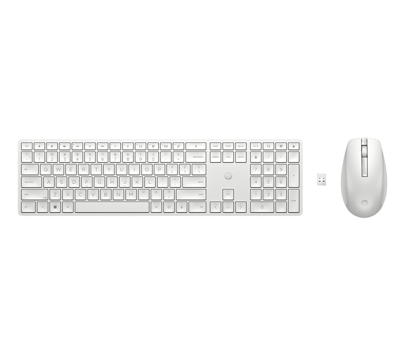EAN 0196188142158 - HP 650 Wireless Keyboard and Mouse Combo White teclado Ratón incluido Hogar RF inalámbrico Blanco imagen 1