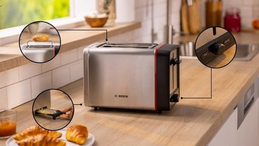 EAN 4242005431878 - Bosch TAT6M420 tostadora 2 rebanada(s) 970 W Acero inoxidable imagen 2