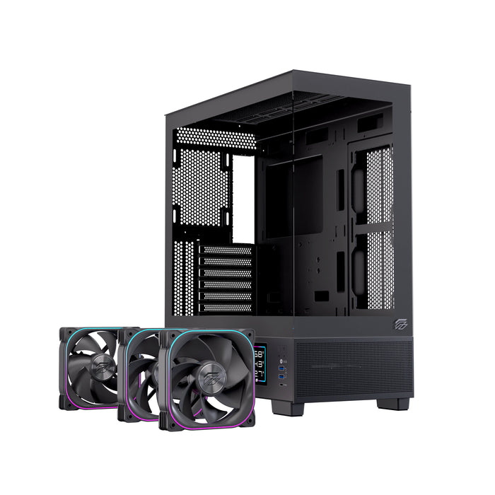 EAN 6977277360066 - Einarex EXCS-PR-51DR-B carcasa de ordenador Midi Tower Negro imagen 4