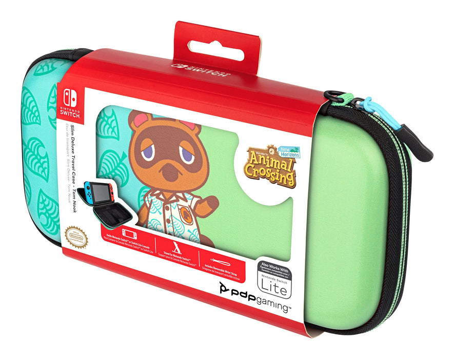 EAN 0708056068332 - PDP Slim Deluxe: Animal Crossing Tom Nook Funda protectora rígida Nintendo Azul, Verde imagen 5