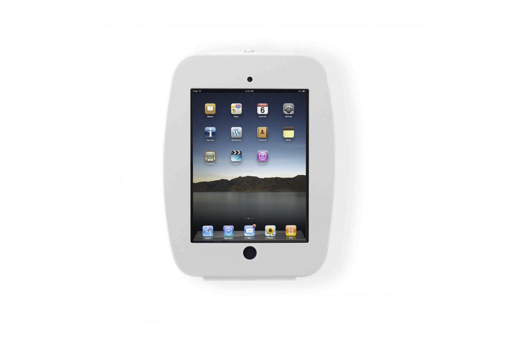 Compulocks Ipad 10.2" Space Enclosure Wall Mount Carcasa Para Pc Tablet Bloqueable Aluminio De Alta Calidad Blanco Tamaño De Pantalla: 10.2" Interfaz De Montaje: 100 X 100 Mm Se Puede Instalar En La Pared Para Apple 10.2-Inch Ipad (7ª Ge