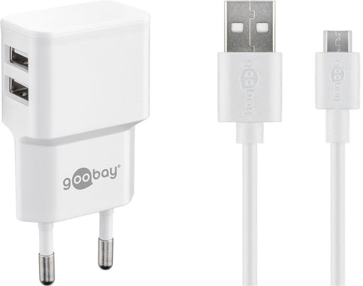 EAN 4040849449857 - Goobay 44985 cargador de dispositivo móvil Universal Blanco Corriente alterna Interior imagen 1