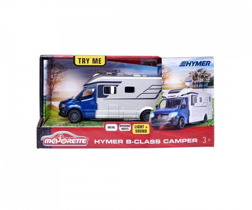 Vehículo De Juguete  Majorette Hymer Clase B Camper Plateado/Azul