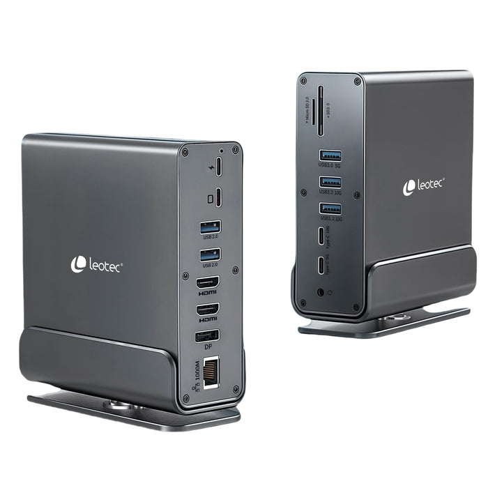 EAN 8436588883599 - Leotec LEDS06 base para portátil y replicador de puertos Acoplamiento USB 3.2 Gen 2 (3.1 Gen 2) Type-C imagen 6