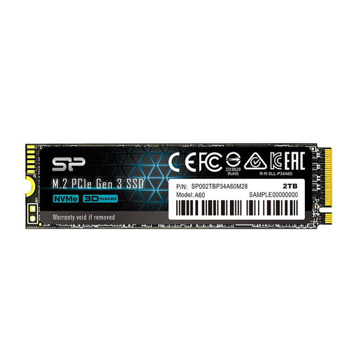 EAN 4713436129899 - Silicon Power P34A60 2 TB M.2 PCI Express 3.0 NVMe 3D NAND imagen 1