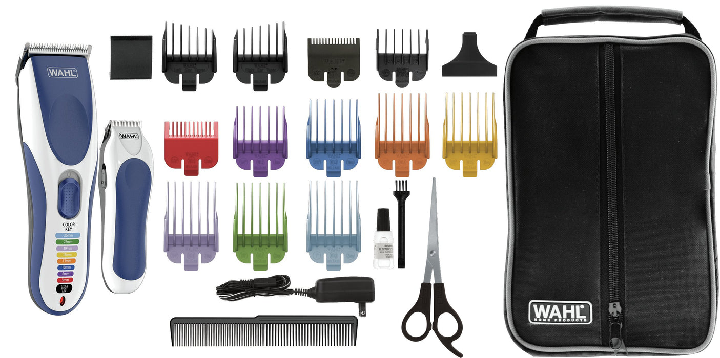 EAN 0043917031507 - Wahl 09649-916 cortadora de pelo y maquinilla Azul, Blanco 8 Níquel-metal hidruro (NiMH) imagen 1