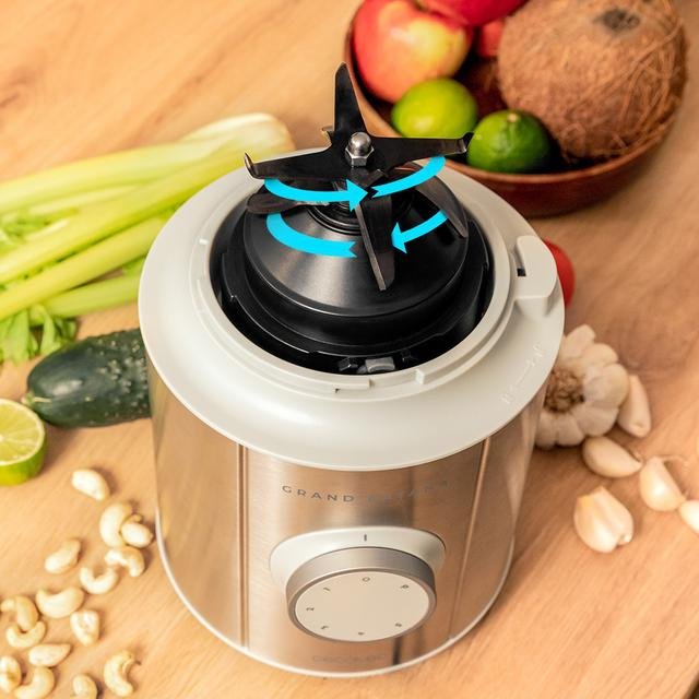 EAN 8435484039833 - Cecotec Grand Katana 2700MAX Total Destroy W 1,8 L Batidora de vaso 2700 W Gris, Acero inoxidable, Transp imagen 4