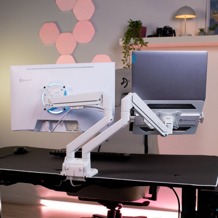 EAN 0850072937342 - Arozzi AZ-ALZARE-NEO-DUO-WT soporte para monitor 86,4 cm (34") Escritorio Blanco imagen 7