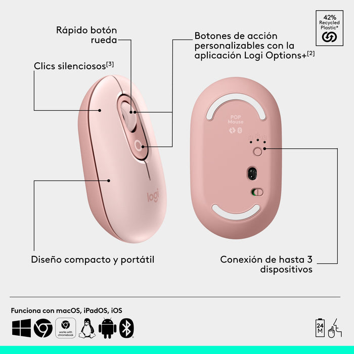 EAN 5099206126404 - Logitech 910-007413 ratón Universal Ambidextro Óptico 4000 DPI imagen 15