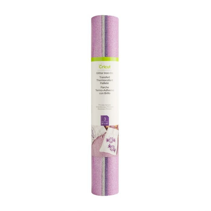 EAN 93573761560 - Cricut Glitter Iron-On Lámina de vinilo de transferencia térmica 3 hojas imagen 1