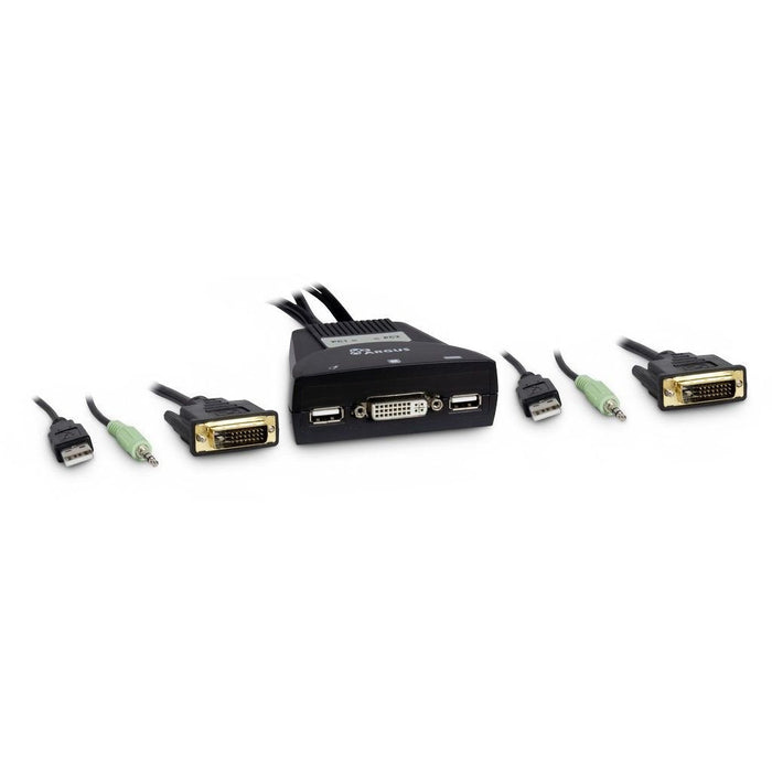 Switch Kvm Inter-Tech Ls-21da Dvi, 2 Puertos, Plástico
