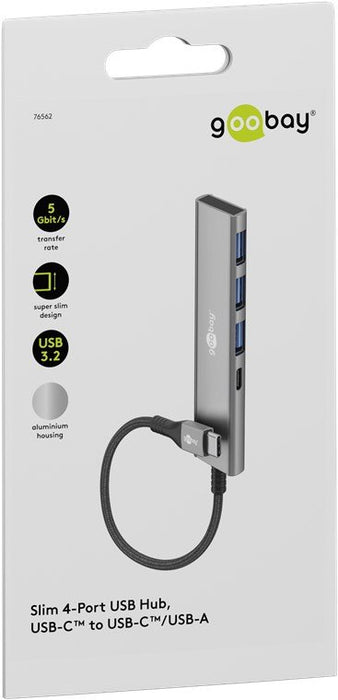 EAN 4040849765629 - Goobay 76562 hub de interfaz USB Tipo C 5000 Mbit/s Gris imagen 4