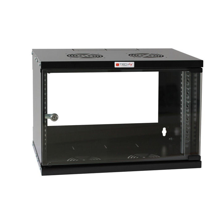 EAN 8054529023608 - Techly I-CASE EL-1006B45 armario rack 6U Bastidor de pared Negro imagen 3