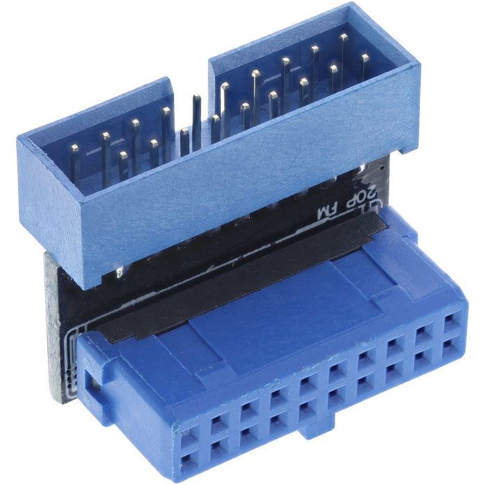 Adaptador Inline Usb 3.0 Interno, Macho A Hembra, En Ángulo Hacia Arriba